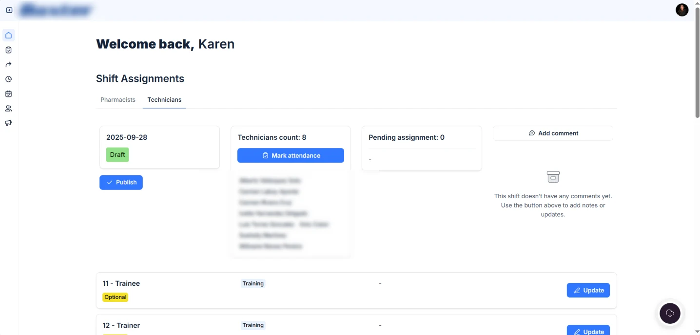 PharmaShift workforce platform