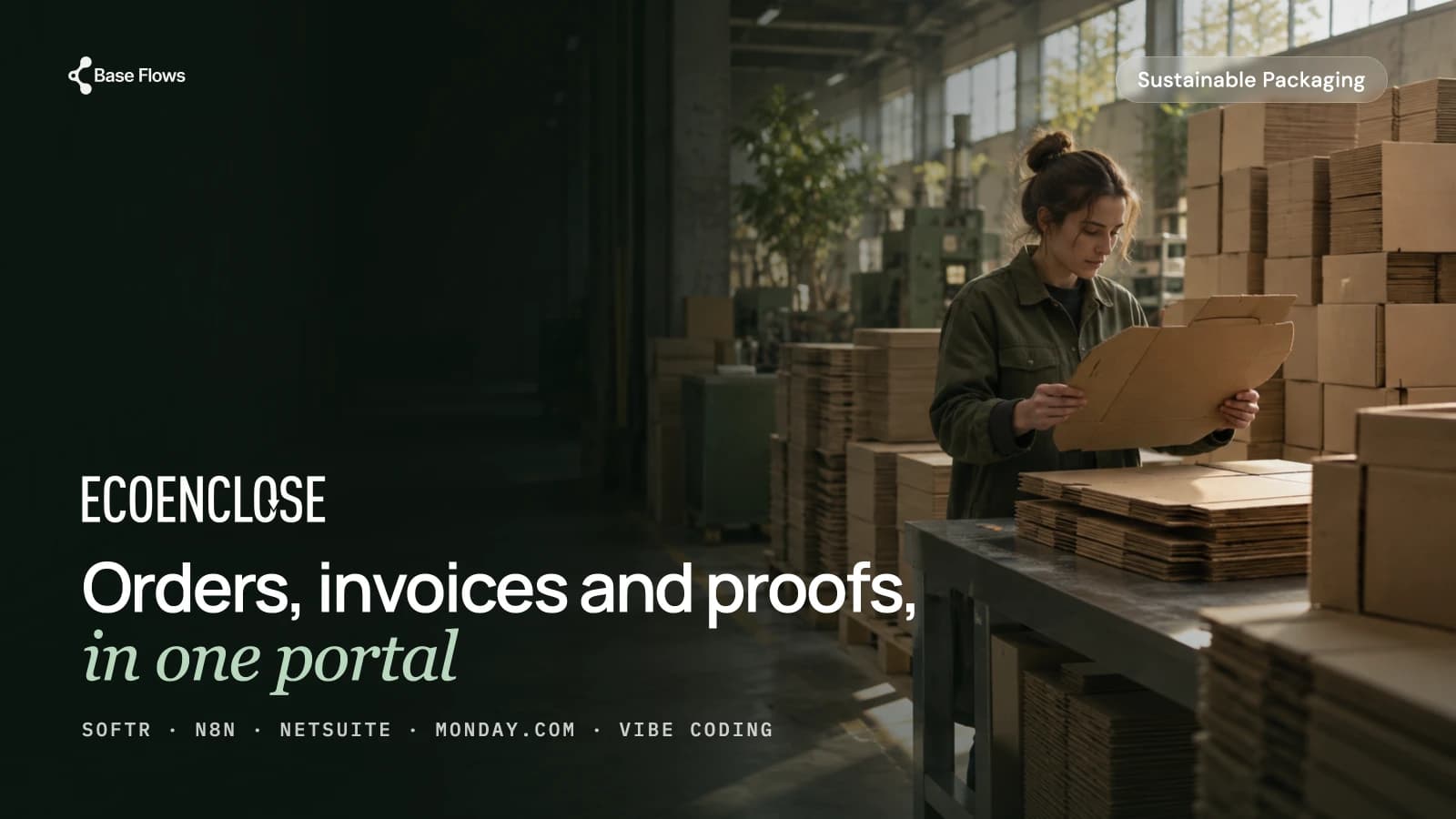 Sustainable Packaging Customer Portal project overview