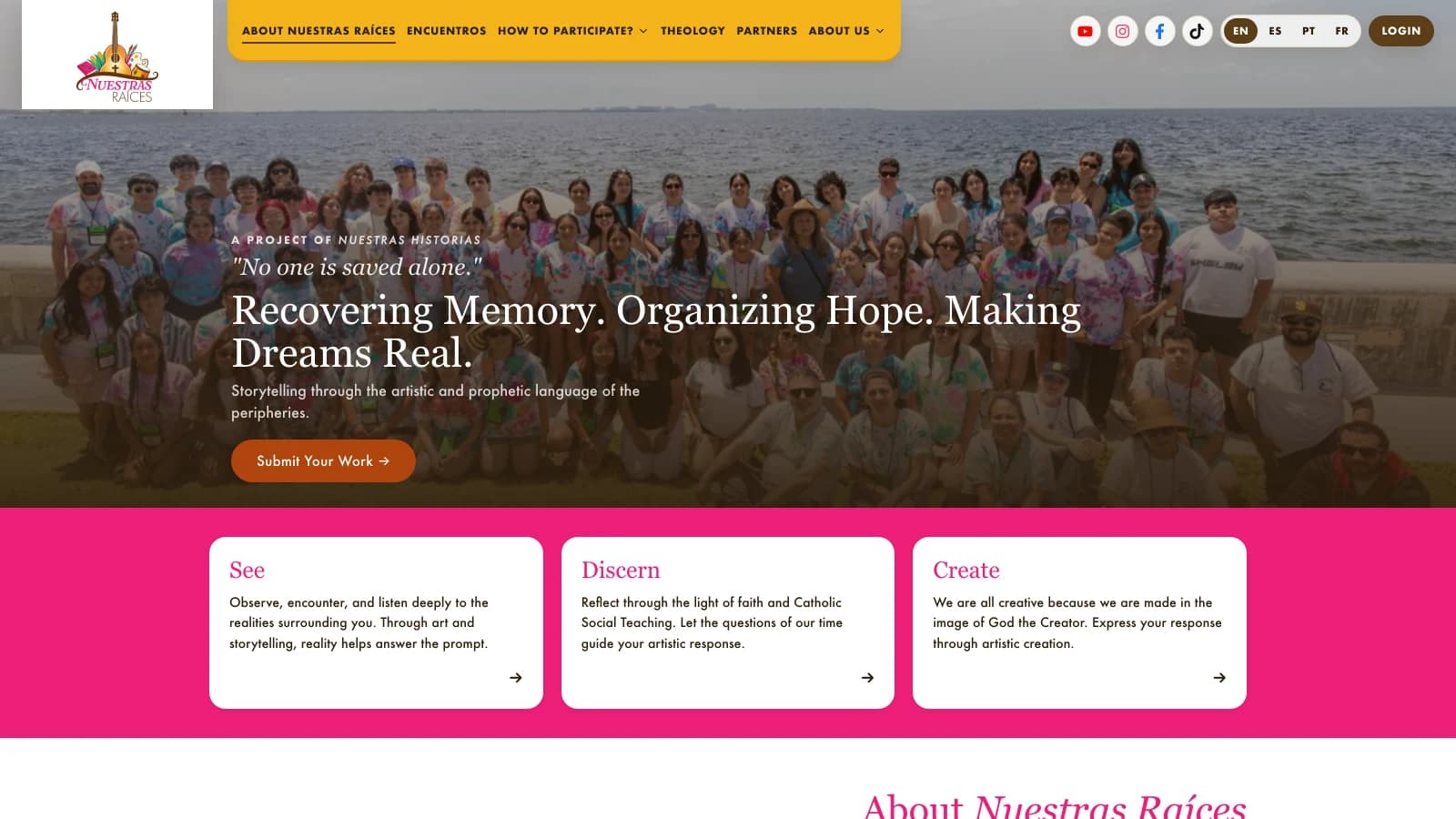 Multilingual Creative Submissions Portal built by Base Flows