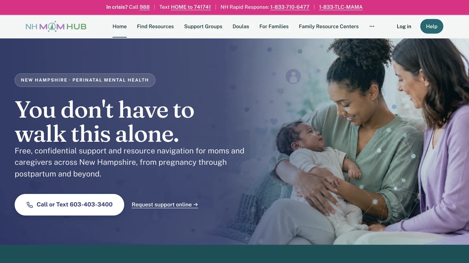Statewide Perinatal Care Navigation Platform built by Base Flows