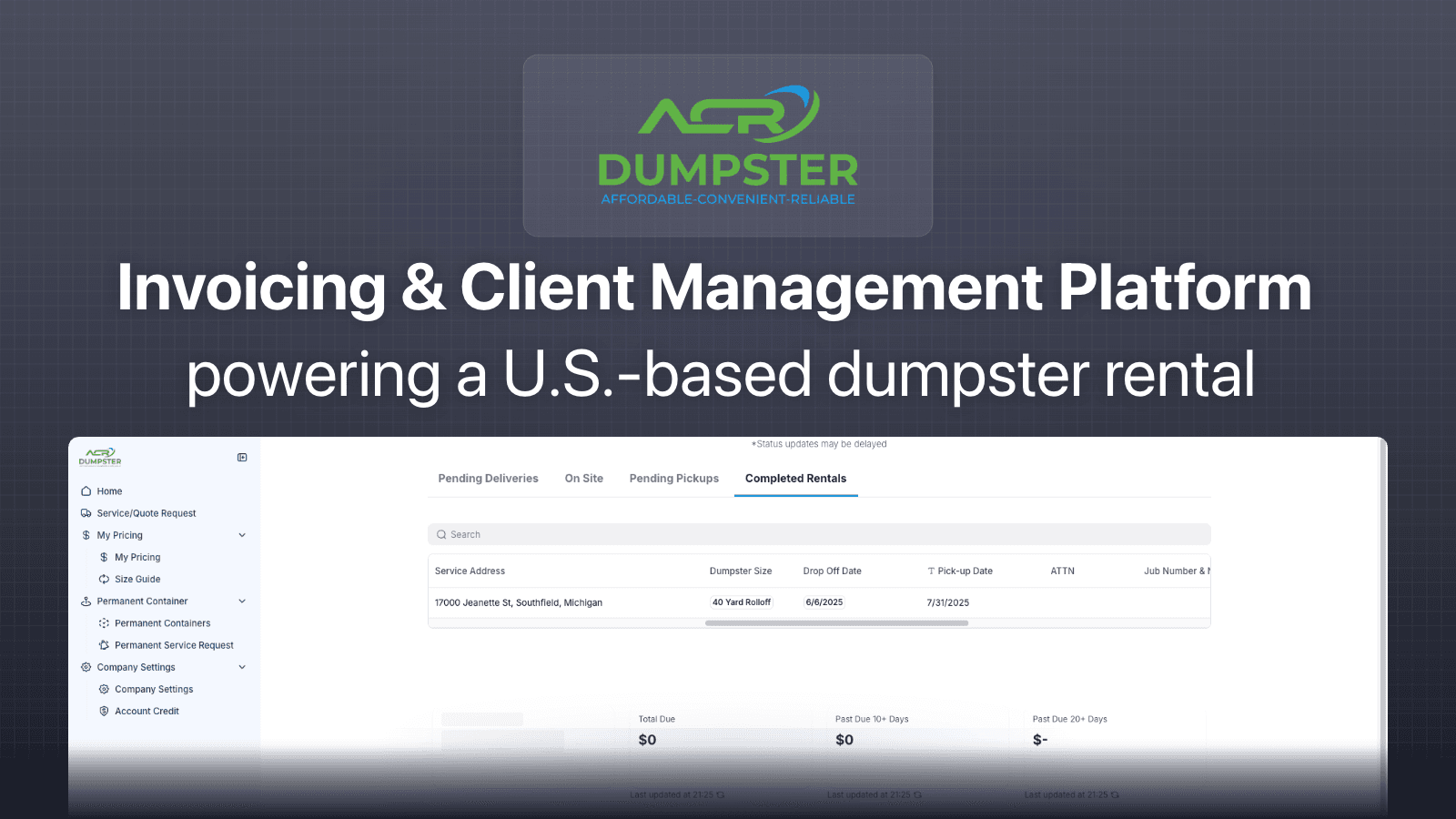 Invoicing & Client Management Portal