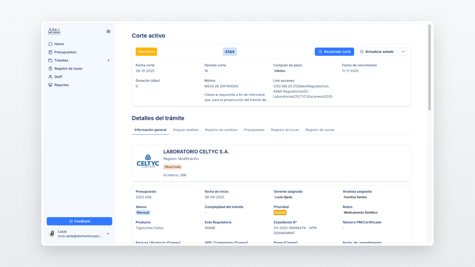 Regulatory Submissions Tracking Tool - Image 2